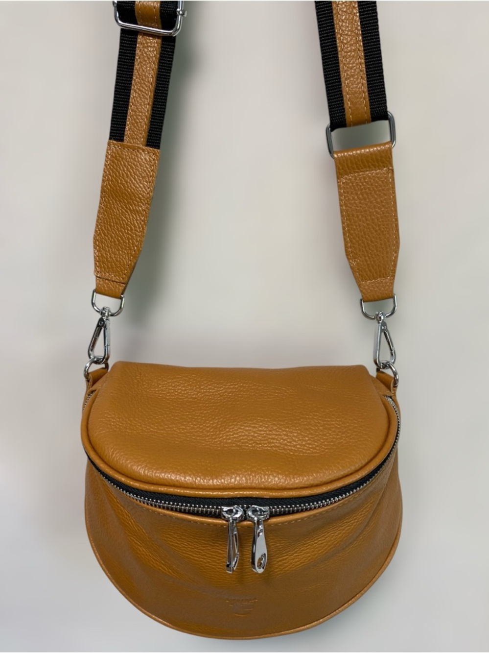 Syrena Leather Crossbody Adjustable Strap Bag